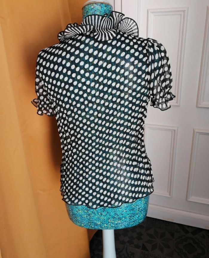 Jolie blouse voile Sépia - photo numéro 3