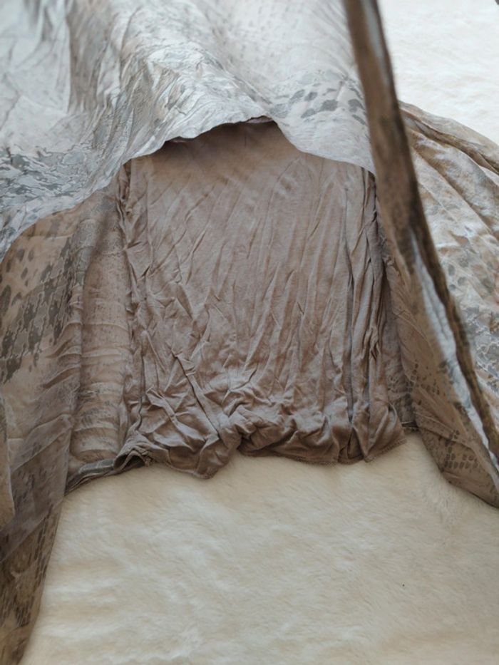 Maillot Large, oversize chauve souris avec débardeur dedans léger gris marron taille L/Xl - photo numéro 4