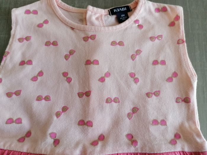 Robe d'été sans manches imprimée avec lien 6 mois - photo numéro 2