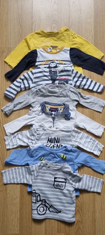 Lot de 8 t-shirts 6 mois 