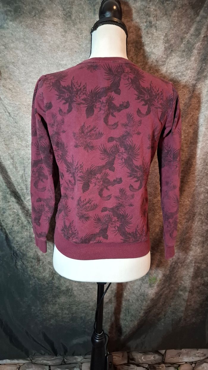 Sweat we are besties forever floral bordeaux - photo numéro 7