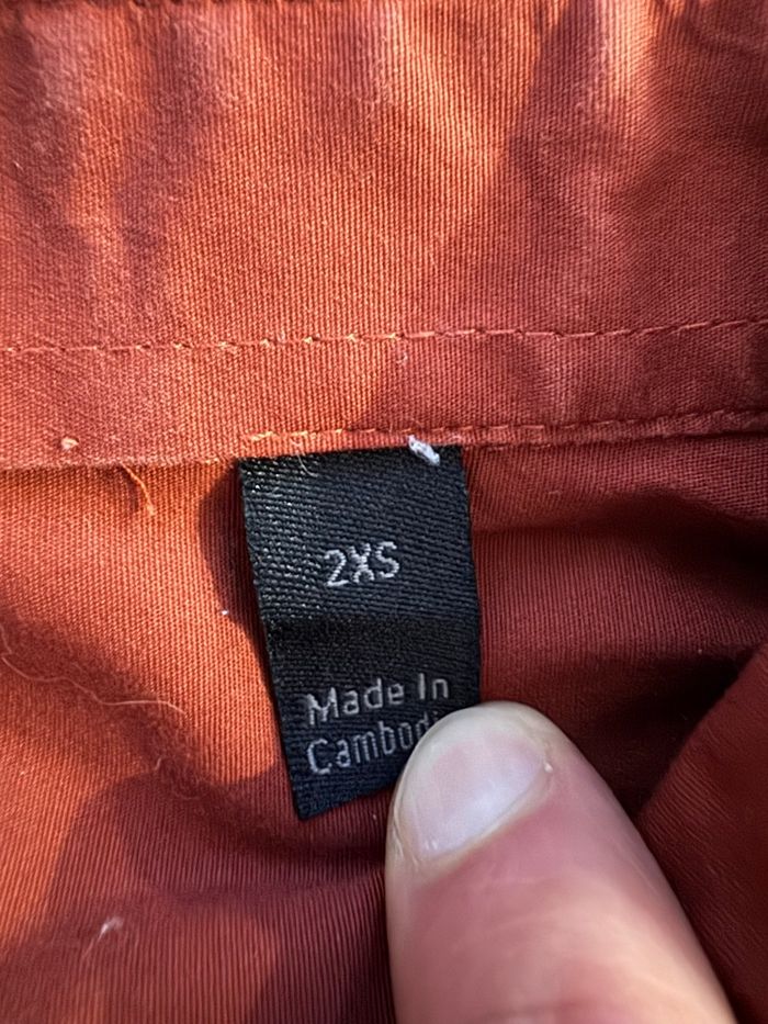 Chemise manches longues Asos rouille - photo numéro 4