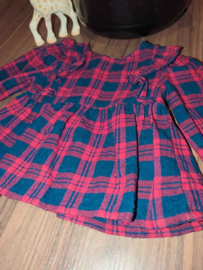 Blouse à carreaux 9m - photo numéro 2