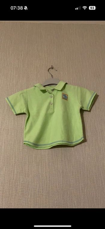 Polo La compagnie des petits vert Taille 2 ans