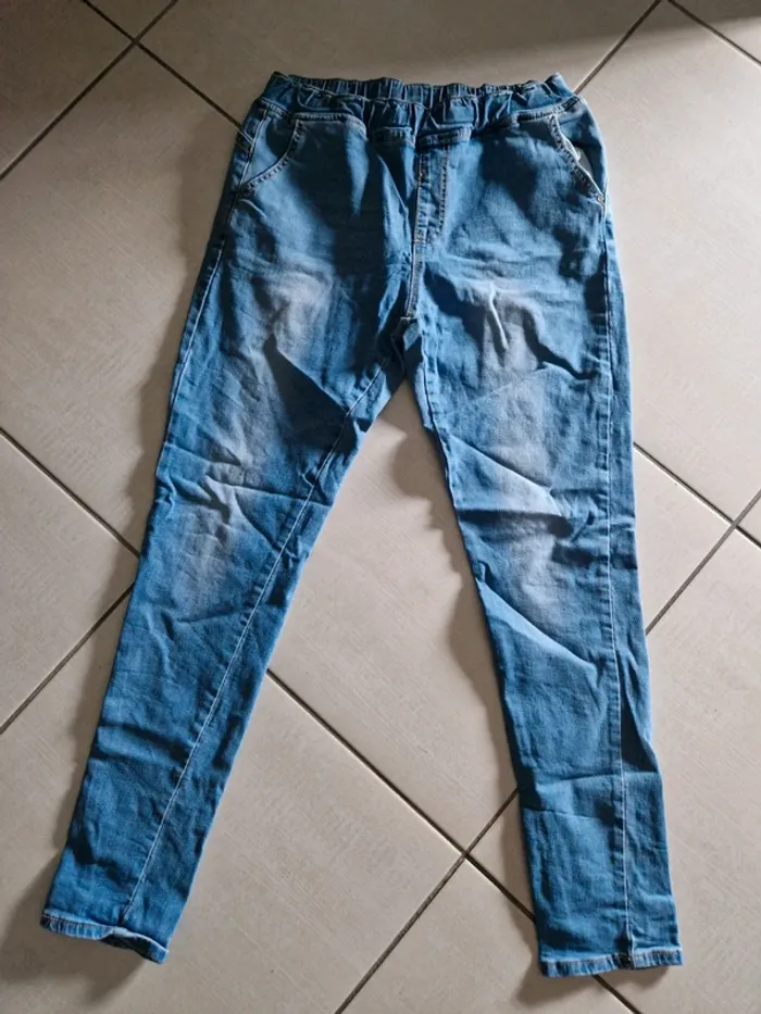 Jean taille élastique
