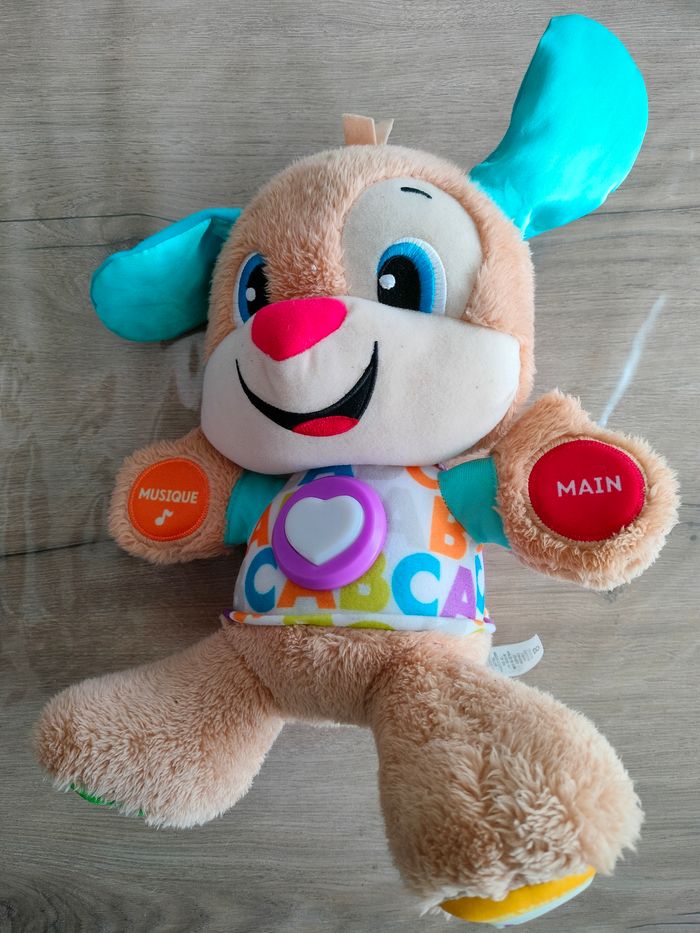 Peluche interactive puppy éveil progressif