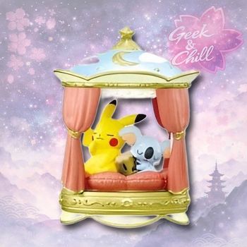 Figurine Re-Ment Pokémon - Nighty Night - Pikachu et Dodoala