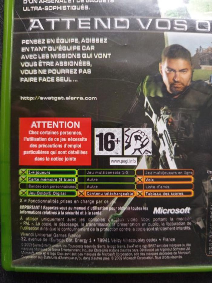 Microsoft - Xbox - Swat - Global strike team - photo numéro 3