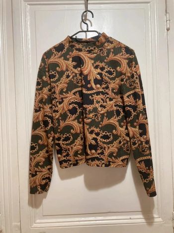 Haut manches longues imprimé baroque Zara