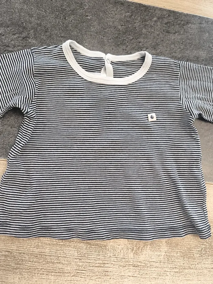 Tee-shirt garçon ml 12 mois Petit Bateau - photo numéro 5