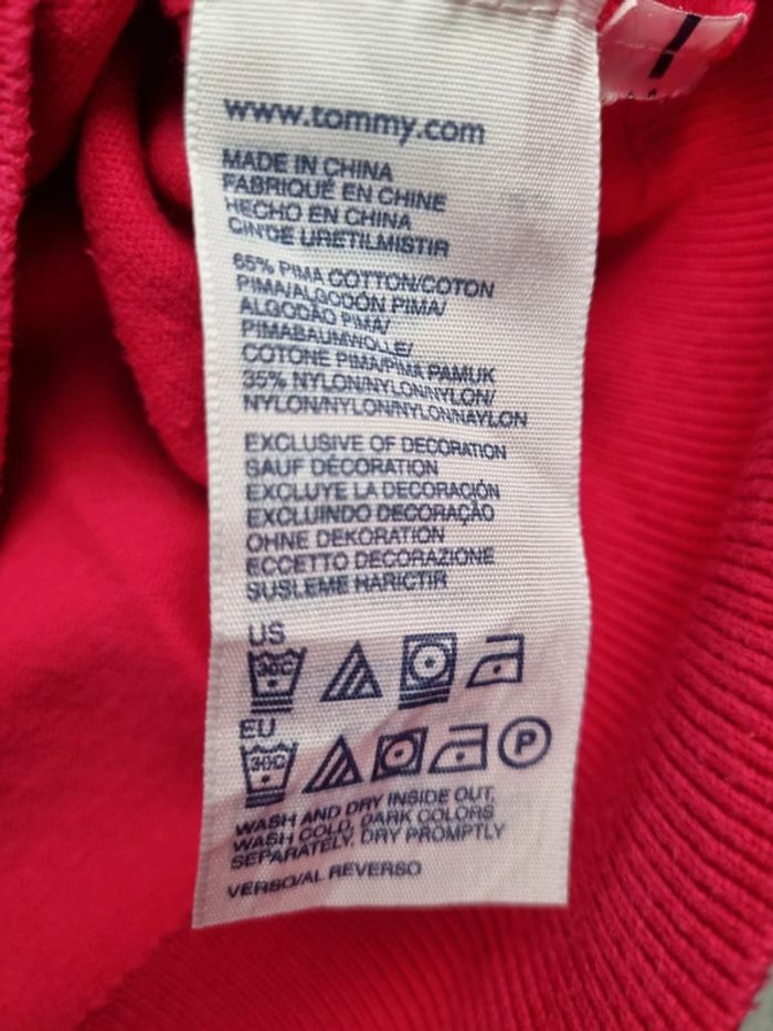 Pull col V Tommy Hilfiger fuchsia, M Femmes - photo numéro 6