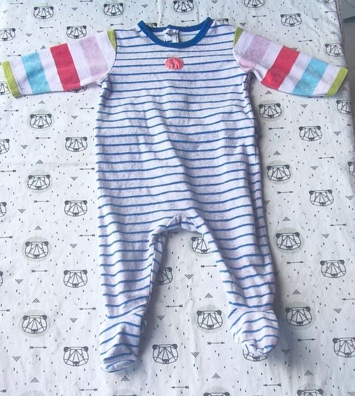 Lot de pyjamas velours taille 6 mois - photo numéro 6