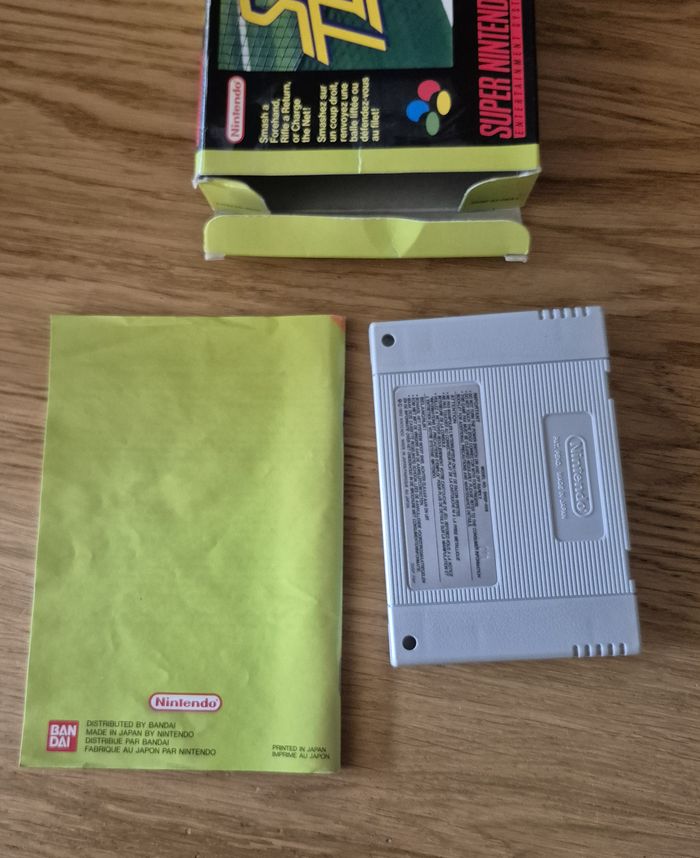 Jeu Super Tennis Super Nintendo SNES Complet ( sans cale ) Pal Fra Fah - photo numéro 5