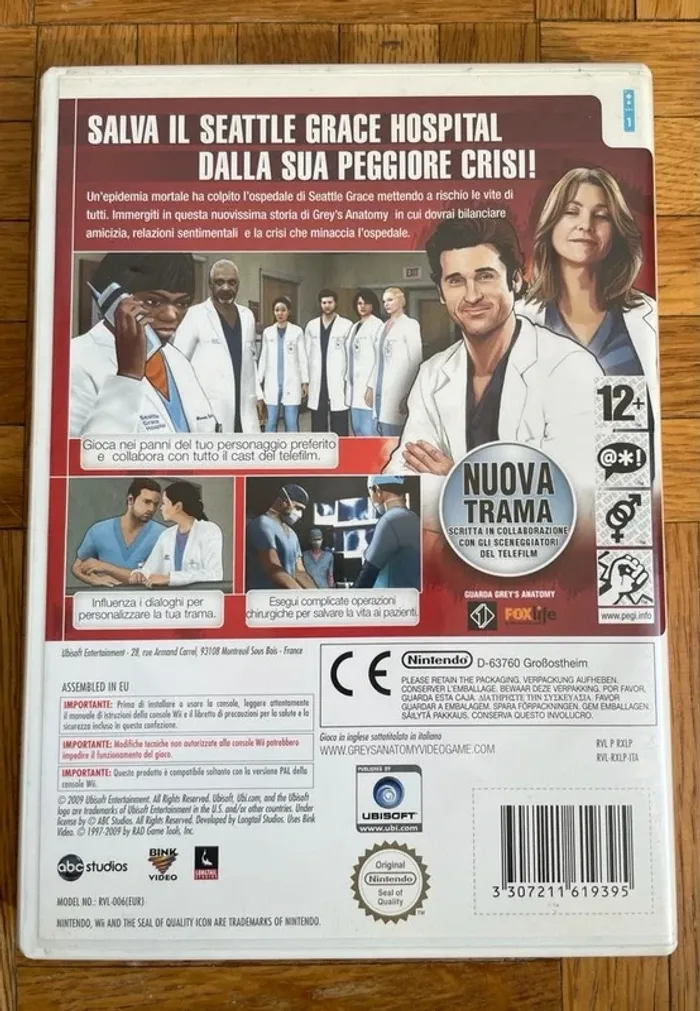 Jeu Wii Grey's Anatomy - Version Italienne - photo numéro 2