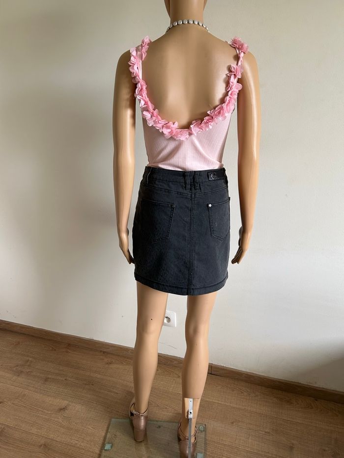 Jupe noire neuve en jean Morgan taille 38 (valeur 49€) - photo numéro 6