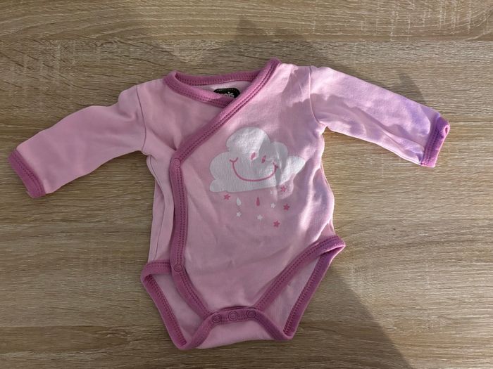 Lot de deux body rose taille prématuré - photo numéro 3
