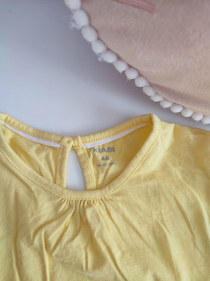 Tee-shirt ml jaune 4 ans - photo numéro 2