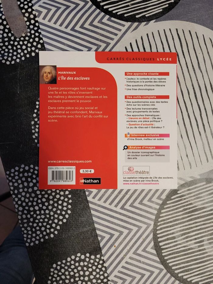 Livre "L'île des esclaves" de Marivaux - photo numéro 2