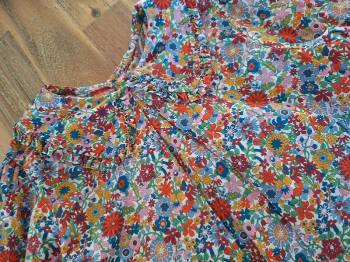 Blouse jacadi manches longues 10 ans liberty - photo numéro 2