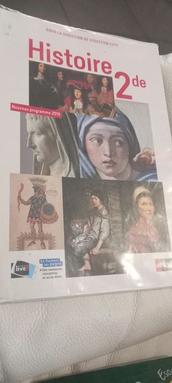 Livre histoire seconde generale