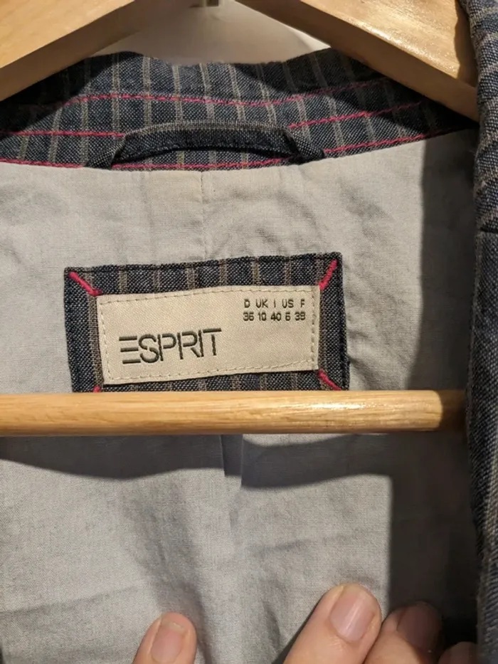 Blazer Etam Sortie de collection - bleu/gris/rose - photo numéro 4
