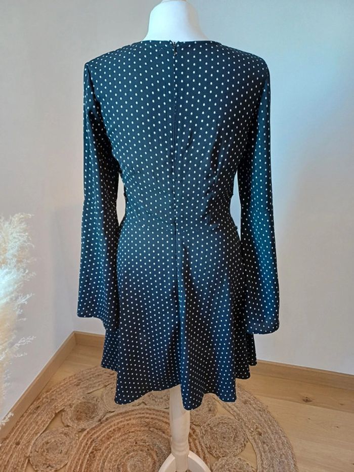 Robe noire légère à motifs Unique 21 taille S 36 - photo numéro 8