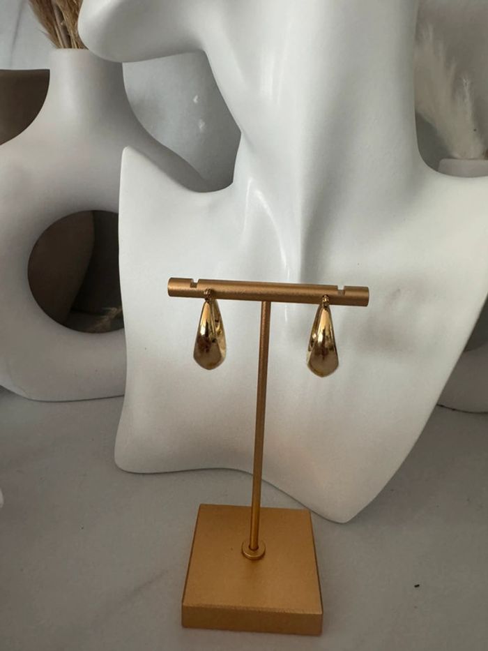 Boucle d’oreilles effet goutte en acier inoxydable résistant à l’eau - photo numéro 4