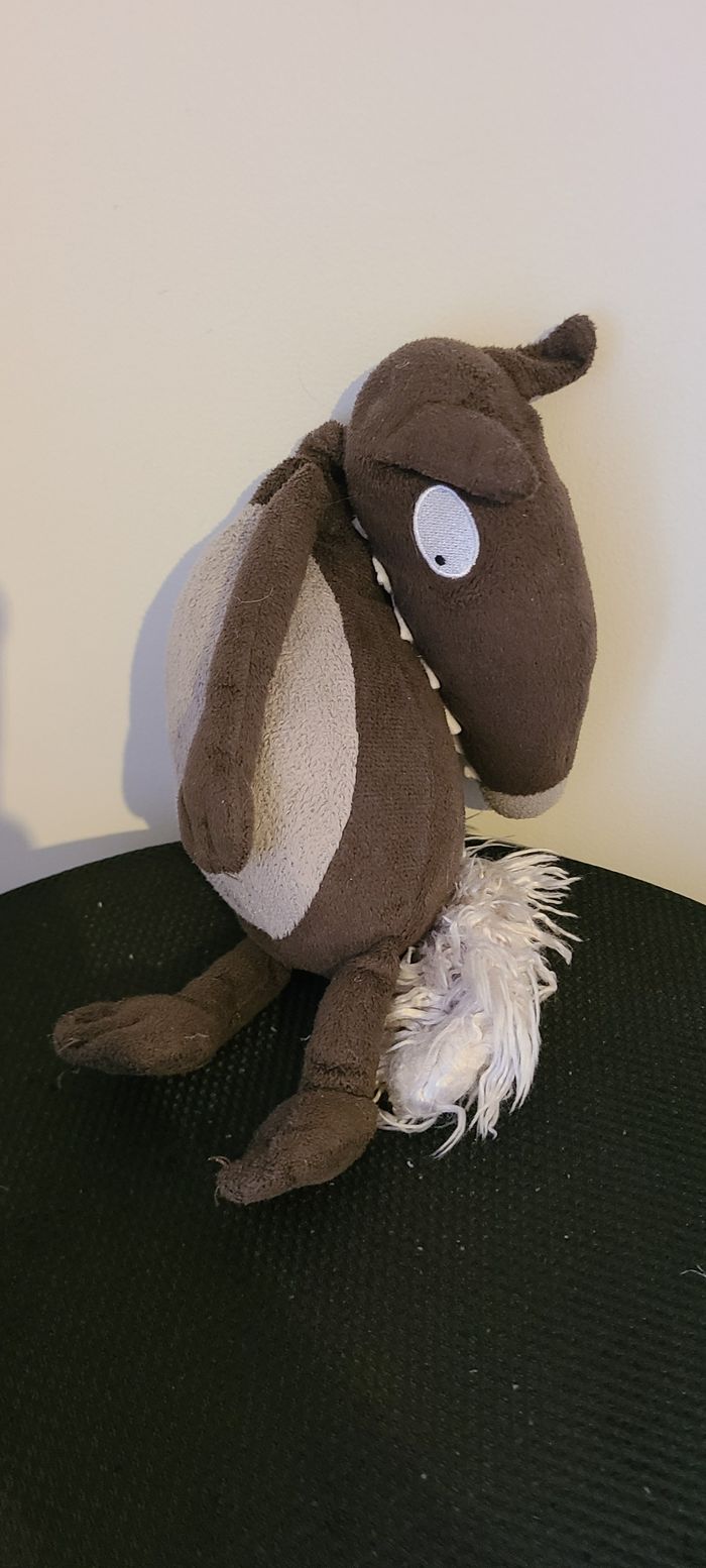 La peluche loup de taille moyenne - nue