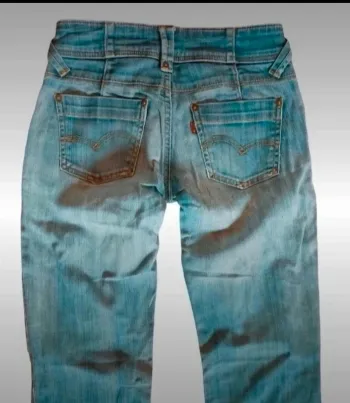 Jean coupe droite troué taille 37-38