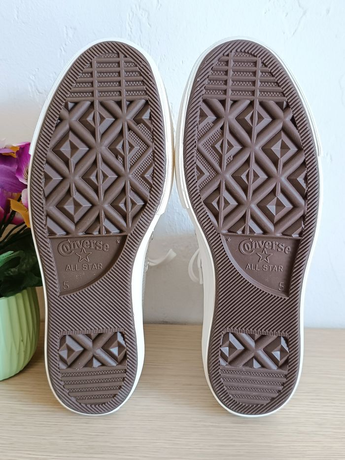 Converse plateforme croco en cuir - photo numéro 7