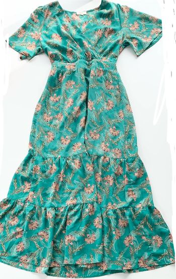 Robe longue d’été décolleté col V. Taille S / M