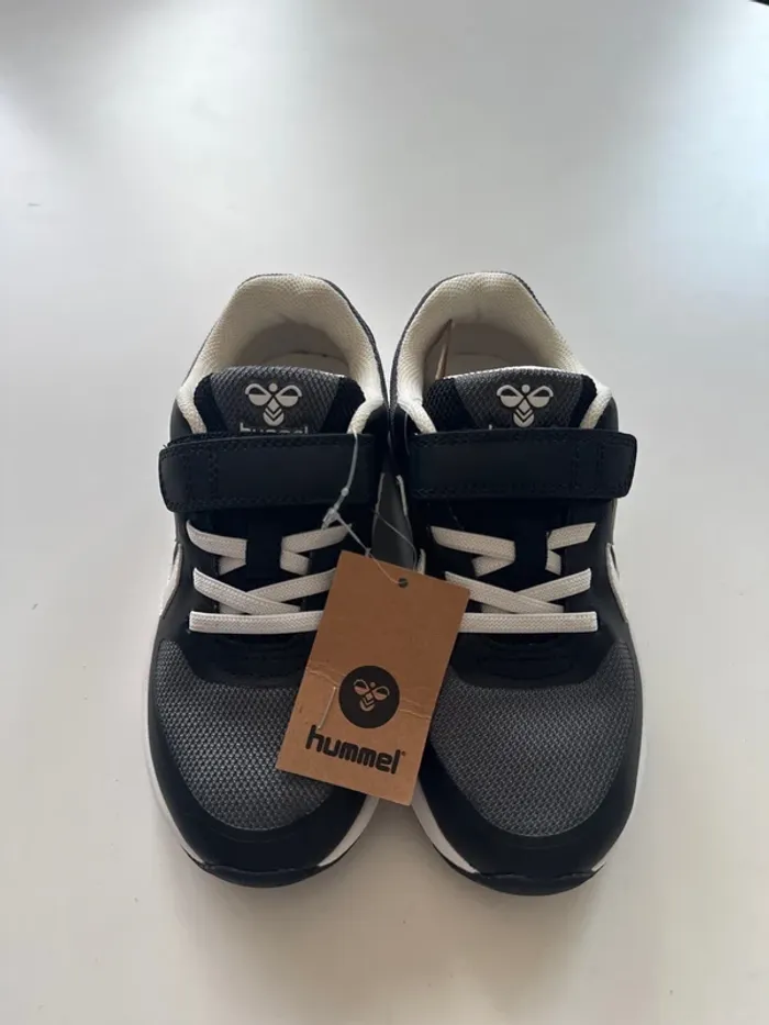 Baskets Hummel Enfant – Taille 33 – Noir & Blanc - photo numéro 3