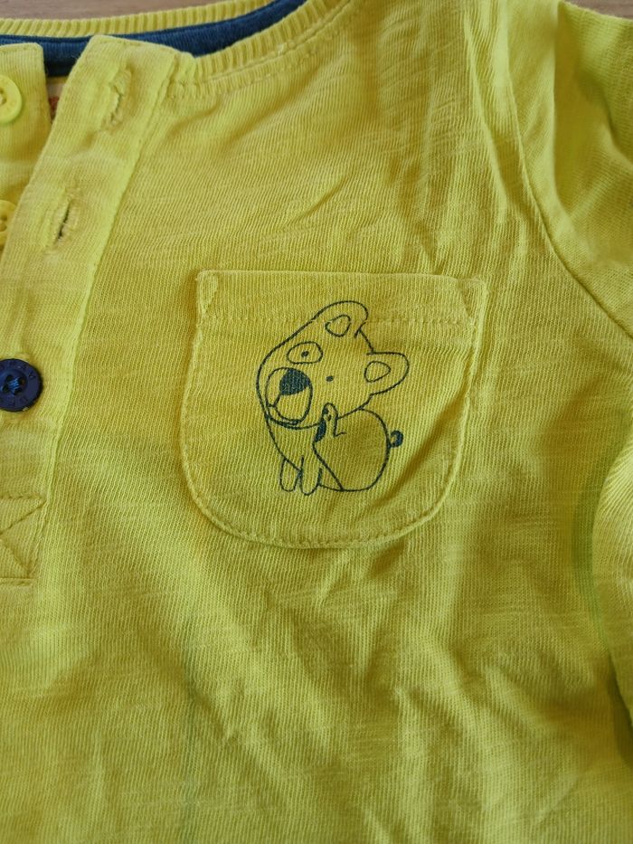 T shirt manches longues vert anis - photo numéro 2