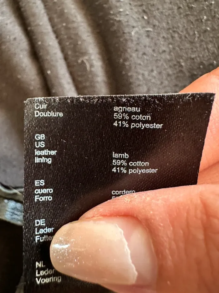 Perfecto en cuir Maje taille 36 noir - photo numéro 10