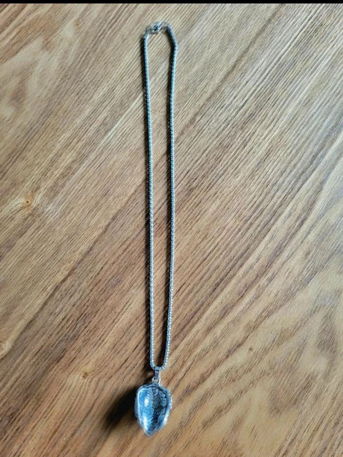 Collier tête de lion argenté – bijou symbole de force et courage – pendentif homme style guerrier - photo numéro 10