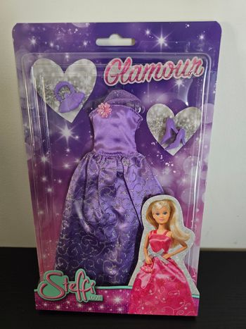 robe violette glamour pour poupée Steffi love