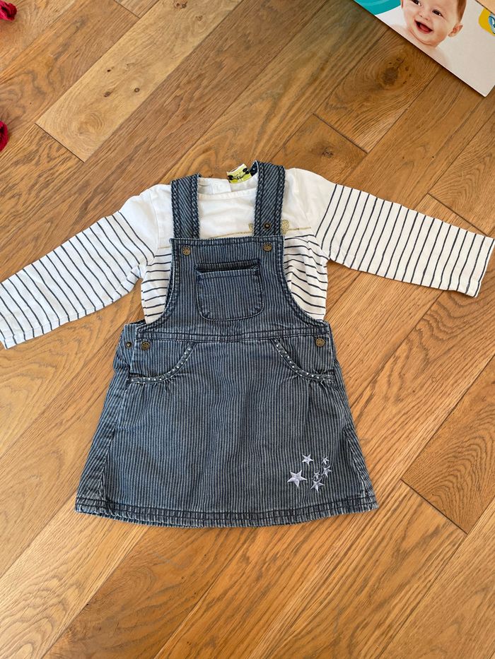 Salopette robe et haut manches longues