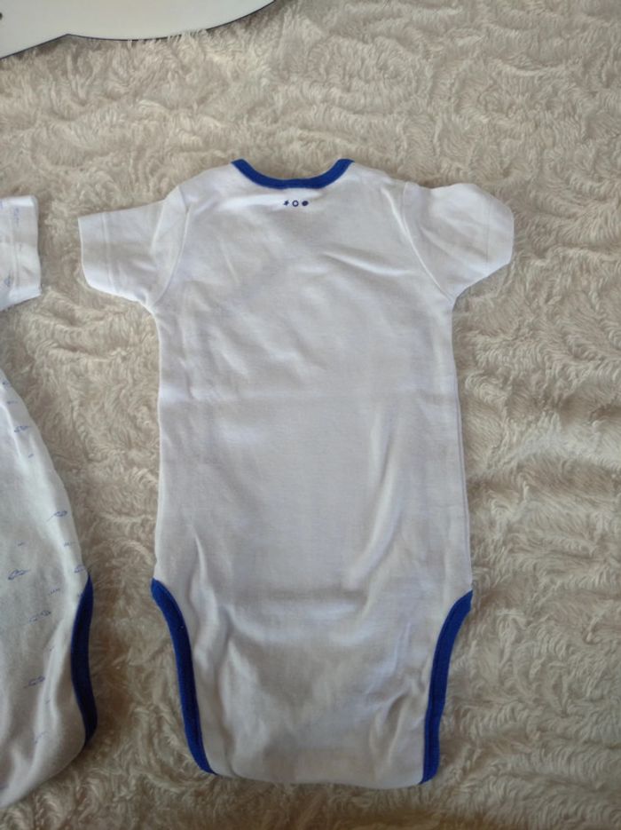 Lot de 2 bodies croisés manches courtes Mixte 6 mois souris Dpam 100% coton - photo numéro 18