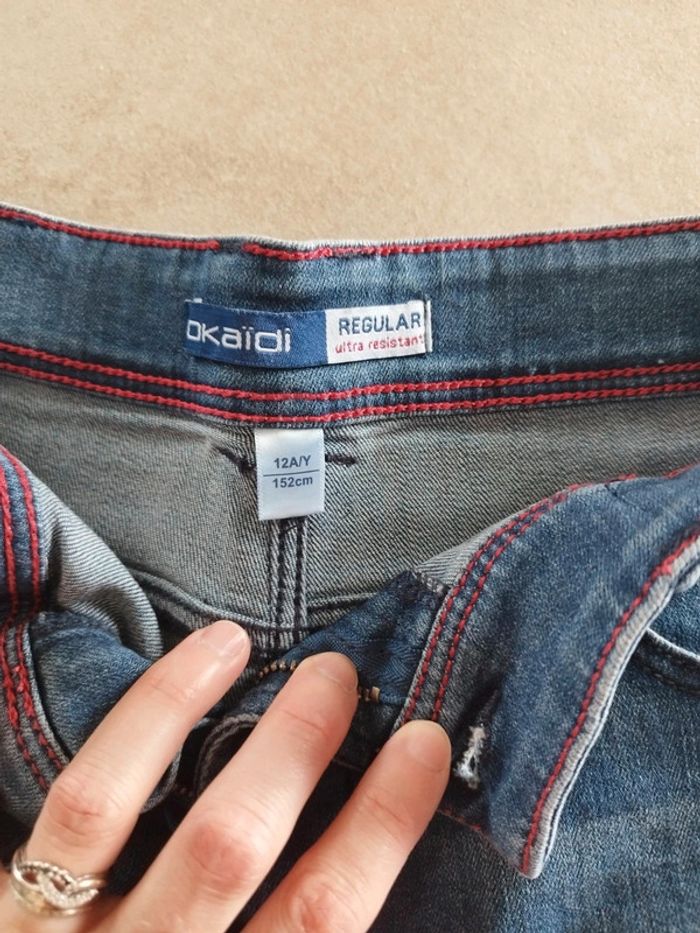 Jeans regular 12 ans Okaïdi - photo numéro 2