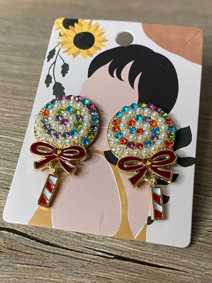 Boucles d oreilles sucettes acier - photo numéro 2