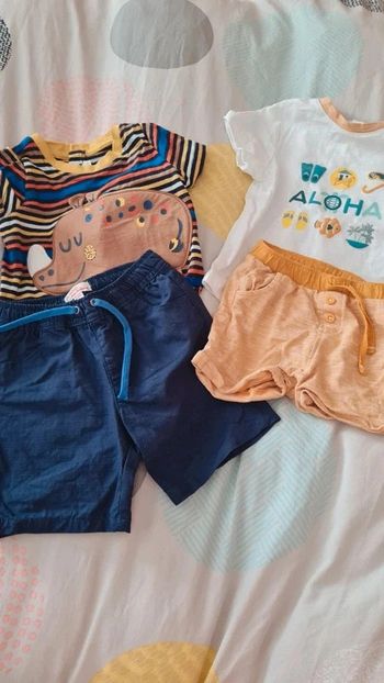 Lot de 2 ensembles short Tee-shirt