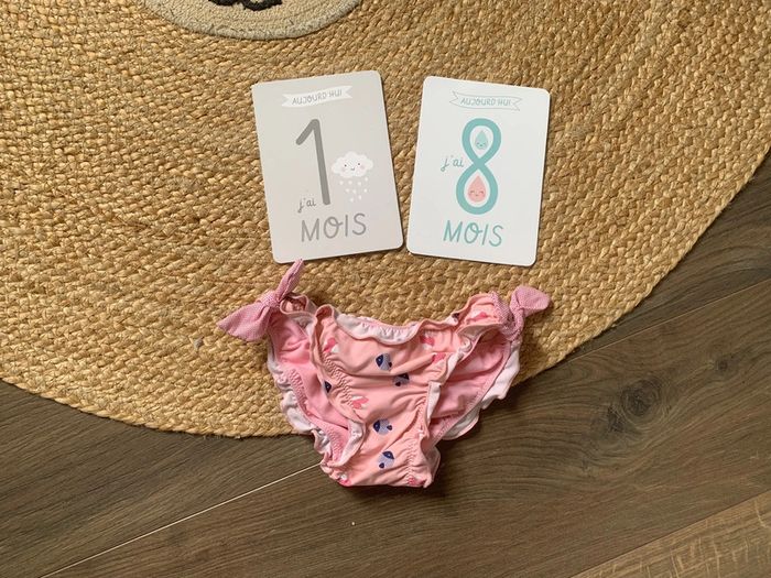 Maillot bain culotte rose Obaibi 18 mois