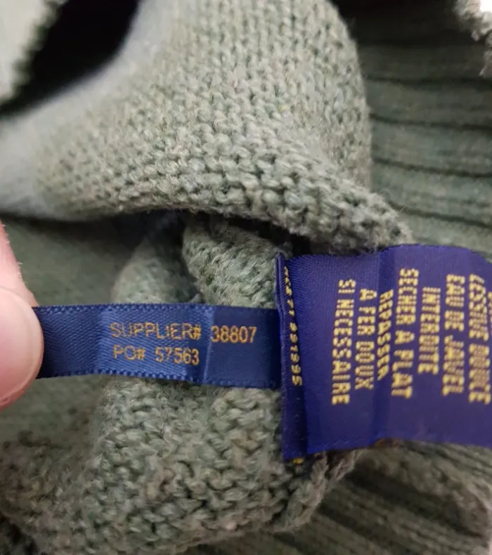 Pull Camionneur half demi zip Ralph Lauren L Vert - photo numéro 9