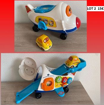 1er âge Vtech Tut tut bolide Mon super avion cargo 2 en 1 + voiture