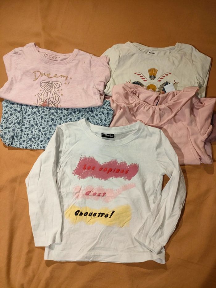 Lot t-shirt ML 6 ans