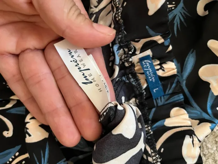 Pantalon pyjama satiné avec ouverture sur les côtés 💫taille 40/L Imprévu - photo numéro 4