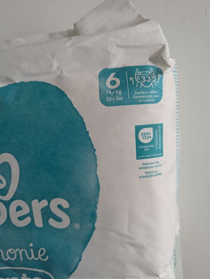 Couche pampers harmonie pants taille 6 - photo numéro 2