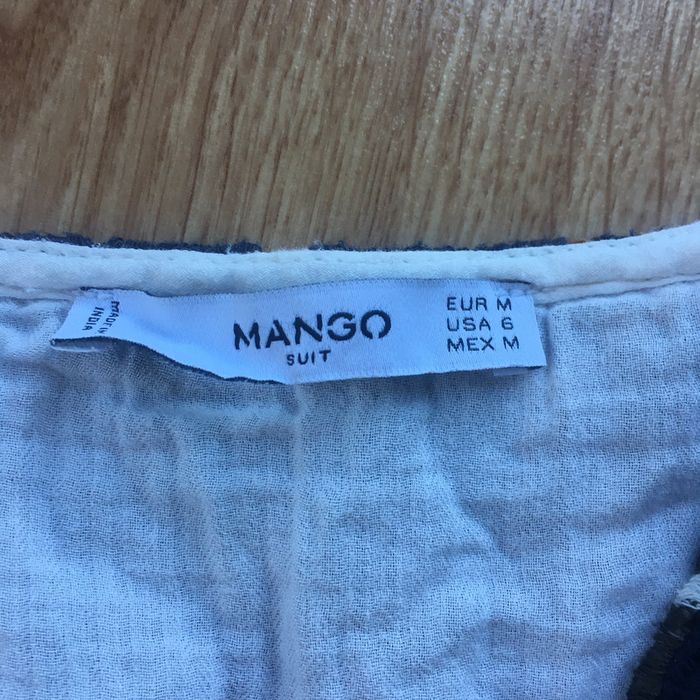 Blouse avec broderie 🧡 Mango 🧡 écrue - taille M - photo numéro 6