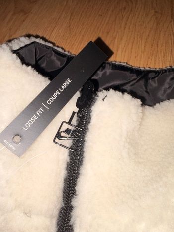 🧥 Veste Nike Sherpa beige réversible