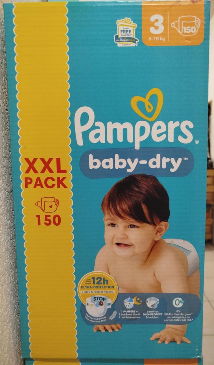 Pampers Baby Dry T3 150 Couches 6-10kgs